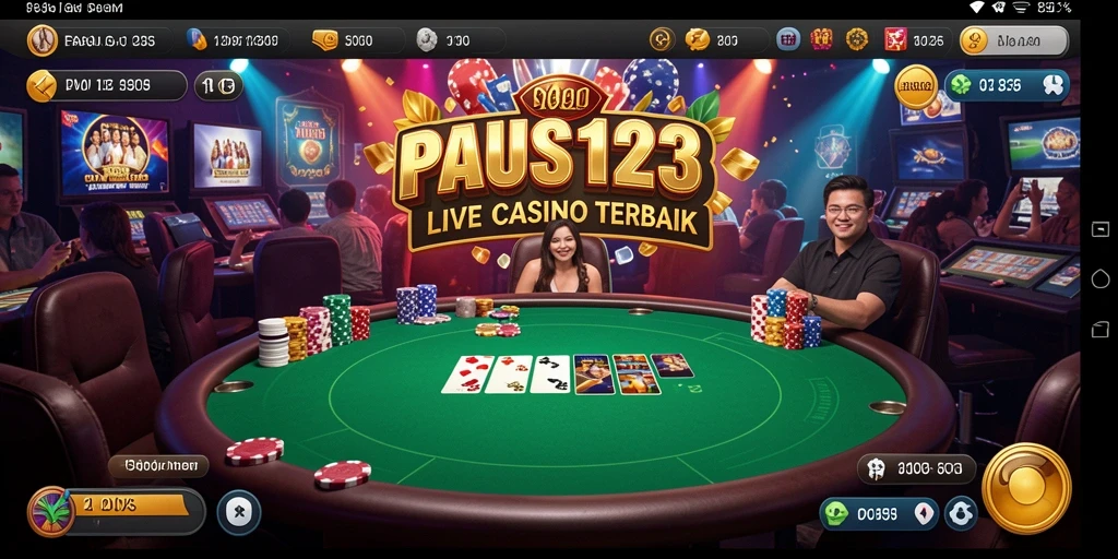 Tampilan gameplay Live Casino yang mendebarkan dan interaktif.